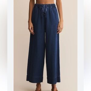 Z Supply Weston Luxe Soft Dark Blue Denim Pants
